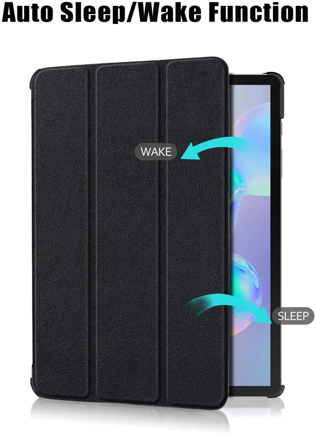 Tablet Case for Samsung Galaxy Tab S6 Lite 10.4 SM-P610 SM-P615 2020 Atveju Ultra Plonas Trifold Odinis Magnetinis Stendas Padengti Funda