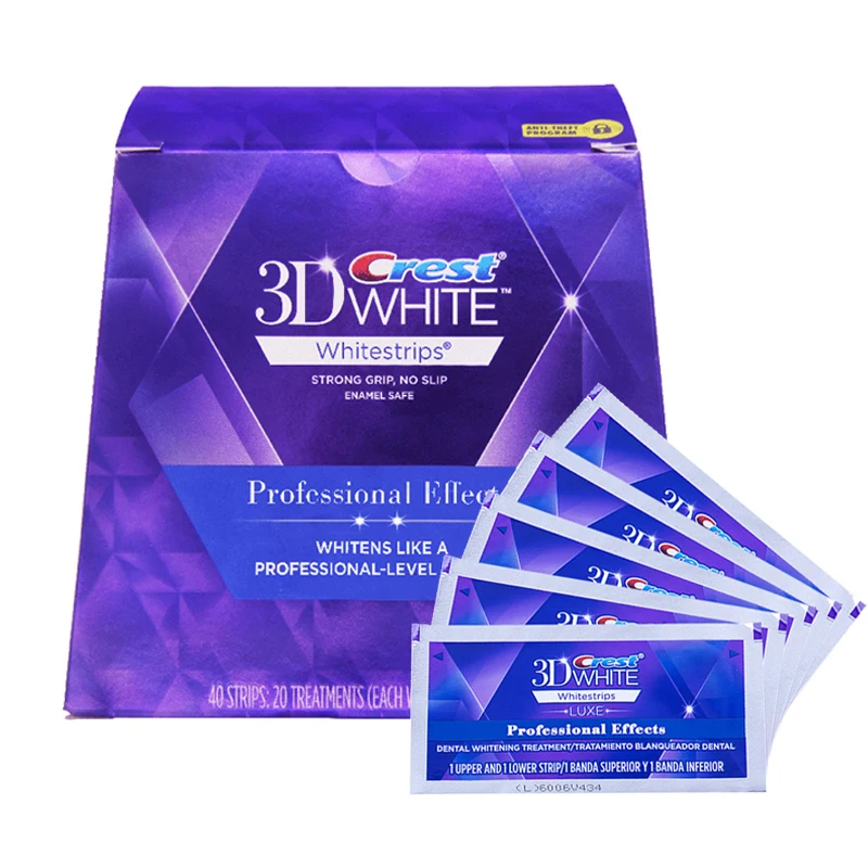 3D N White Whitestrips Professional Effects Dantų Balinimo Juostelės Pastaruosius 12 Mėnesius, Dantų Balinimas, Dantų Baltesni VIP 3D