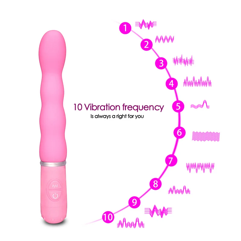 10 Greičio Silikono Bangų Galingos Vibracijos Privatumo Skatinti Vibratorius asmeniniai Vibratoriai Kūno masažas, žaislas Suaugusiems Moterims