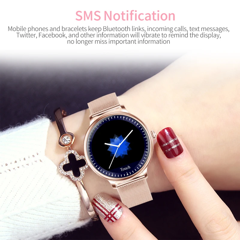 Smart Watch Moterų IP68 Vandeniui Sporto Žiūrėti Skambinkite priminimo Signalo priminimas Širdies ritmo Smartwatch Už 