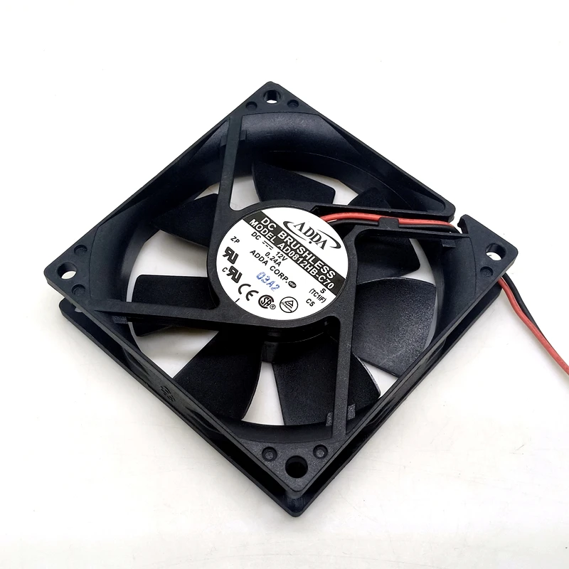 Nauja ADDA 8020 12V double power ball fan AD0812HB-C70 važiuoklės aušinimo ventiliatorius išjungti 8cm