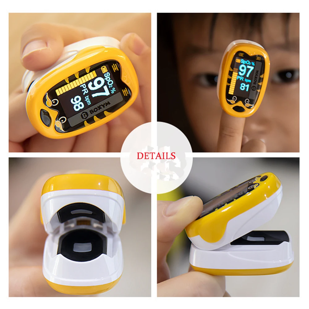 Kūdikių Pulse Oximeter Įkrovimo Piršto Oximeter Matavimo Kraujo Deguonies SaturationSpO2 PR Širdies ritmo Monitorius Oximetro De Dedo