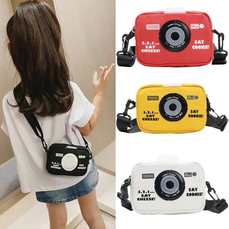 Vaikai Messenger Maišeliai Drobės Fotoaparato Krepšys Monetos Rankinėje Mados Mergaitės Berniukai Maži Mini Vaikų Juosmens Paketai