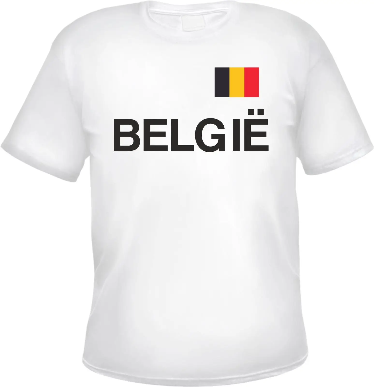 2019 Mados vientisa Spalva Vyrų Marškinėlius Belgijos Vėliava, vyriški T-Shirt Belgique Belgija Atsitiktinis Tee