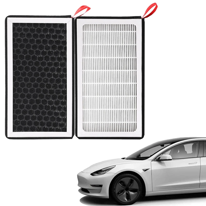 2vnt Oro Kondicionavimo sistema HEPA Filtras KD2.5 Filtro keitimas, Filtras, Tesla Model X 3