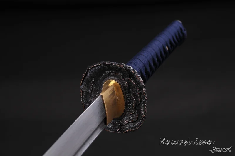 Japonų Samurajus Kardas 41in Ilgio Sulankstyti Plieno Full Tang Katana Skustuvas Aštrių Paruoštas Popieriaus Pjaustymas Naujų Tiekimo-Mėlyna Apvalkalas
