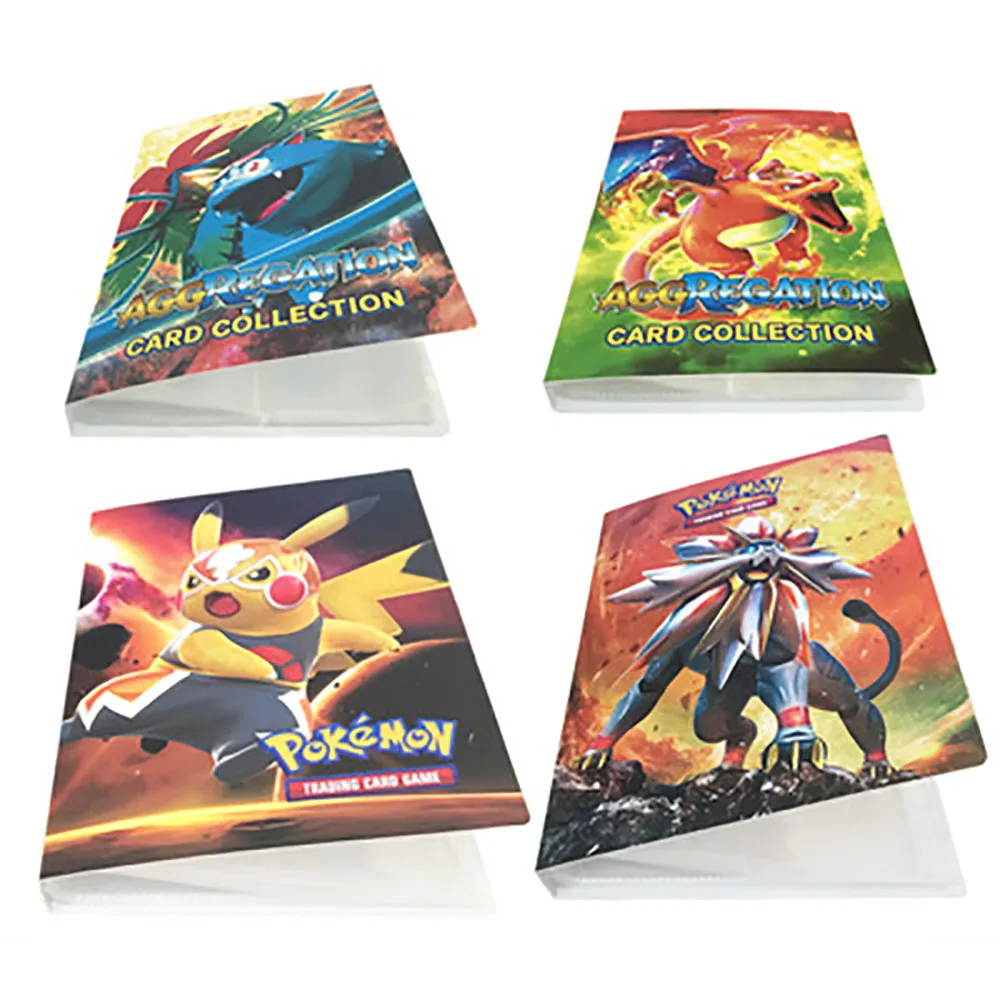 240Pcs Pokemon Kortas Albumą Knyga Cool Kolekcijos Animacinių filmų Anime Žaidimas Rišiklio Katalogą Viršaus Pakraunama Sąrašą, Žaislai, Dovanos vaikams