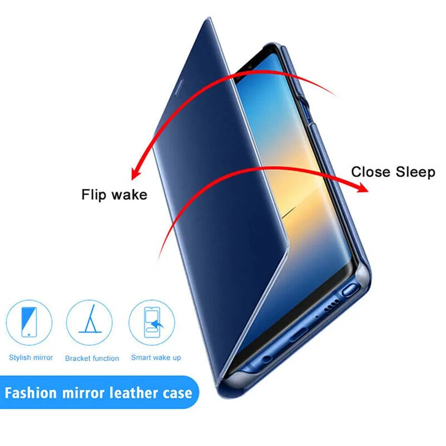 Luxury Smart Veidrodis Atveju Huawei Honor 8X Atveju Aiškiai Matyti, Flip Stovėti PU Odos Padengti Huawei Honor 8X Max Atveju