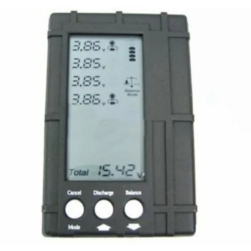 3 1. RC 2s-6s LCD Li-Po Baterija Balancer + voltmetras Testeris + Išleidiklis