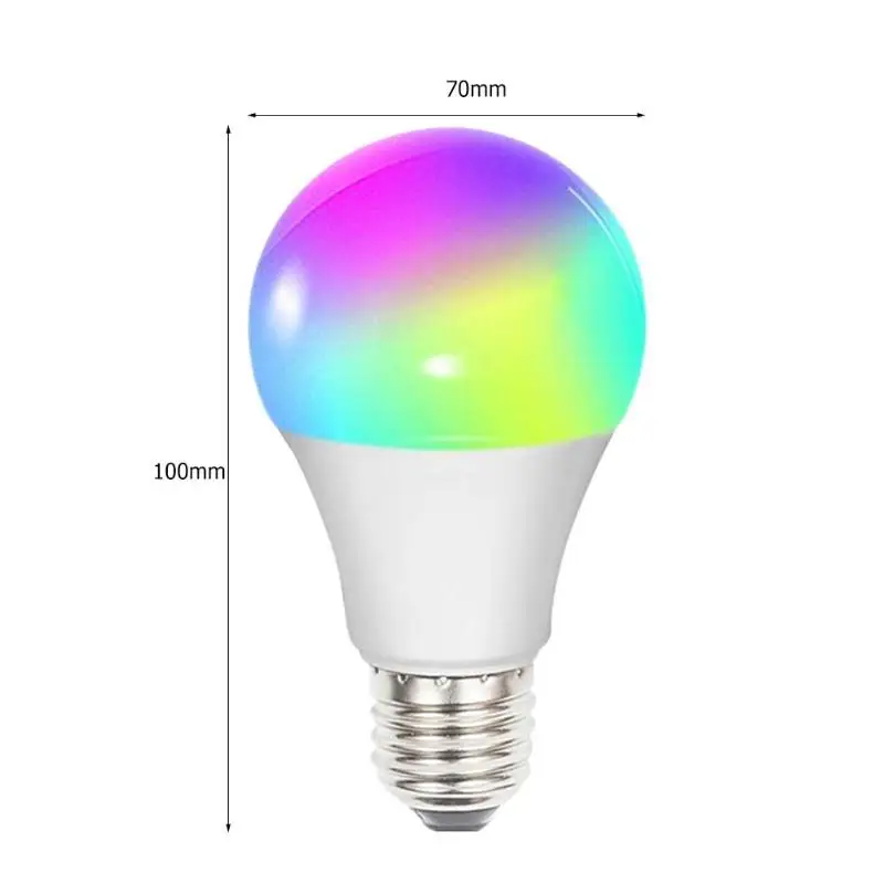 E27 85-265V Smart LED WiFi Lemputes, RGB Magija Lempos 