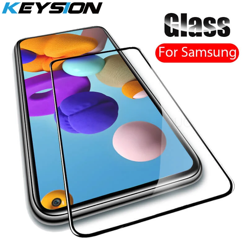 KEYSION 9D Grūdintas Stiklas Samsung A21S A41 A21 A31 A11 A01 Pilnas draudimas Screen Protector, Stiklo Plėvelė Galaktika M31 M21 M30S