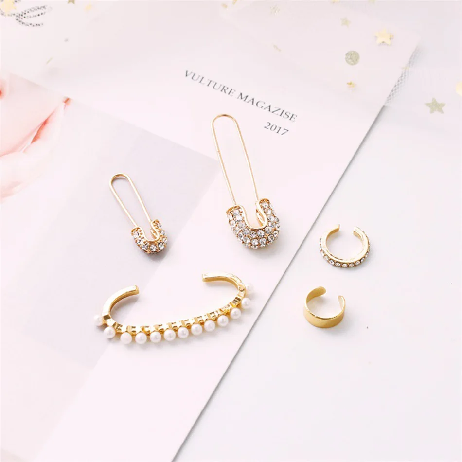 Earing rinkiniai moterims apyrankės auskarai accesories mergaitėms prabangių auskarų aukso auskarai alternatyvios mados vestuviniai auskarai pearl