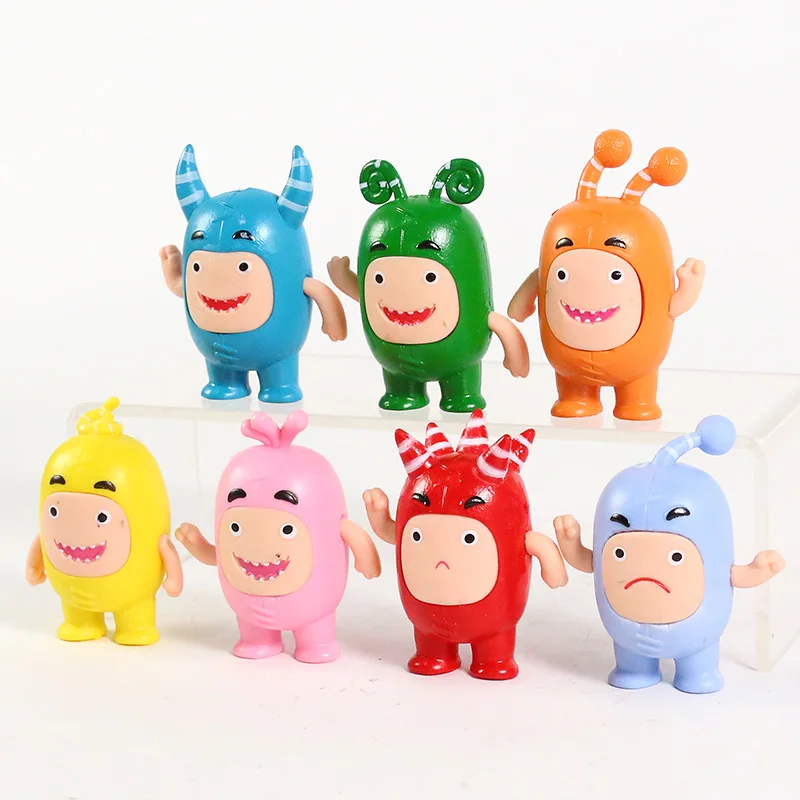 Anime Cartoon Oddbods PVC Duomenys Žaislai, Lėlės, Vaikams, Vaikai, Kalėdų, Gimtadienio Dovana