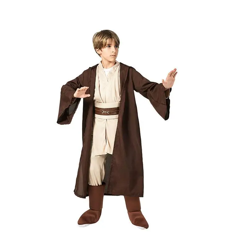 Aukštos kokybės Jedi Kariai, Pilnas Komplektas Cosplay Kostiumų Obi Wan Kenobi Kostiumas Tunika Vaikams Vaikams
