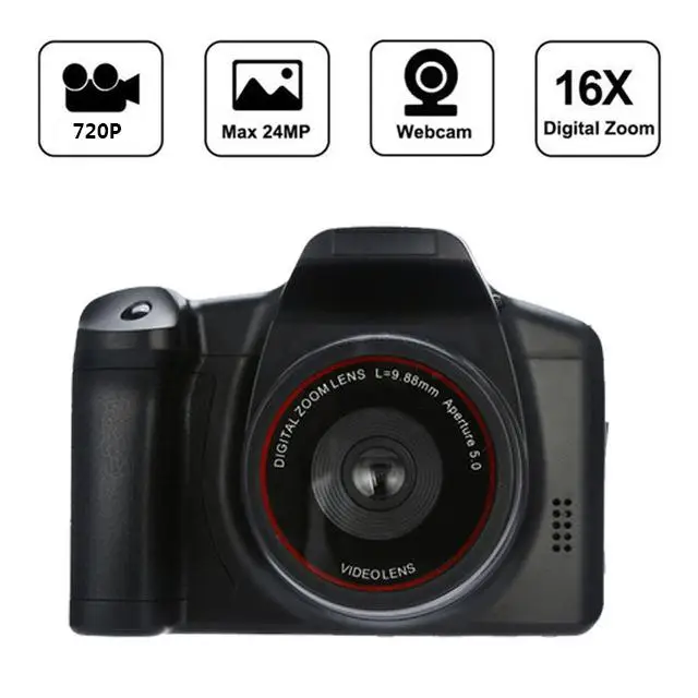 Nešiojamas Skaitmeninis Fotoaparatas vaizdo Kamera 720P 16X PRIARTINIMO DV Flash Lempa Diktofonas Vestuvių Įrašą, Skaitmeninė Kamera, filmavimas