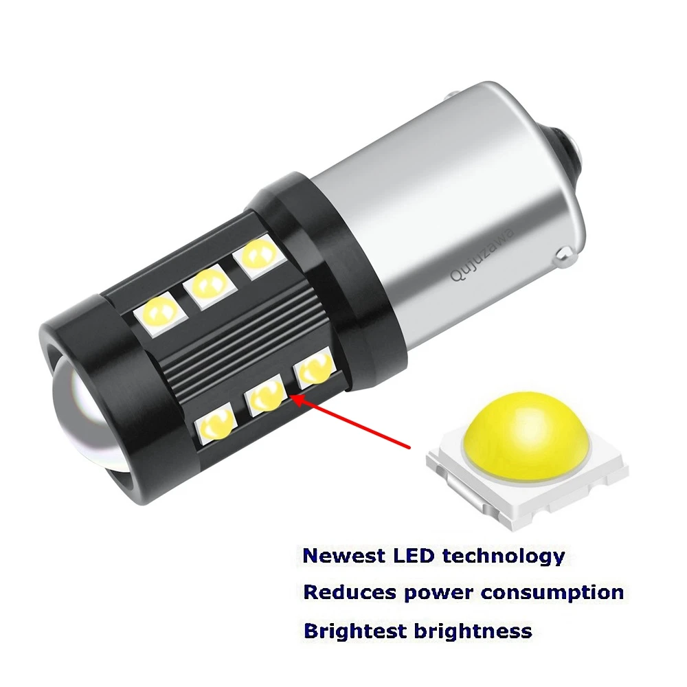 2VNT 2020 Naujas 1156 BA15s 7506 P21W R10W R5W LED Automobilių Uodega Stabdžių Žibintus, Posūkio Signalai, Auto Galiniai Lemputė, Atbulinės Šviesos važiavimui Dieną