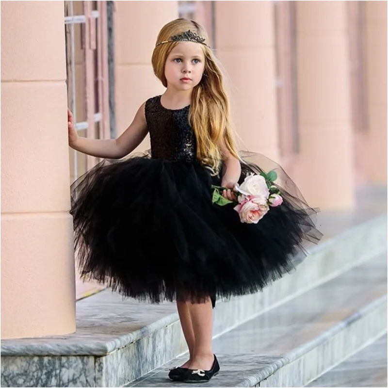 R&Z 2019 Mergaičių Suknelės Princesė Vaikams, Kūdikių Išgalvotas Vestuvių Suknelė Sleeveles Blizgučiai Šalis Suknelė Mergina Vasaros Suknelės k1