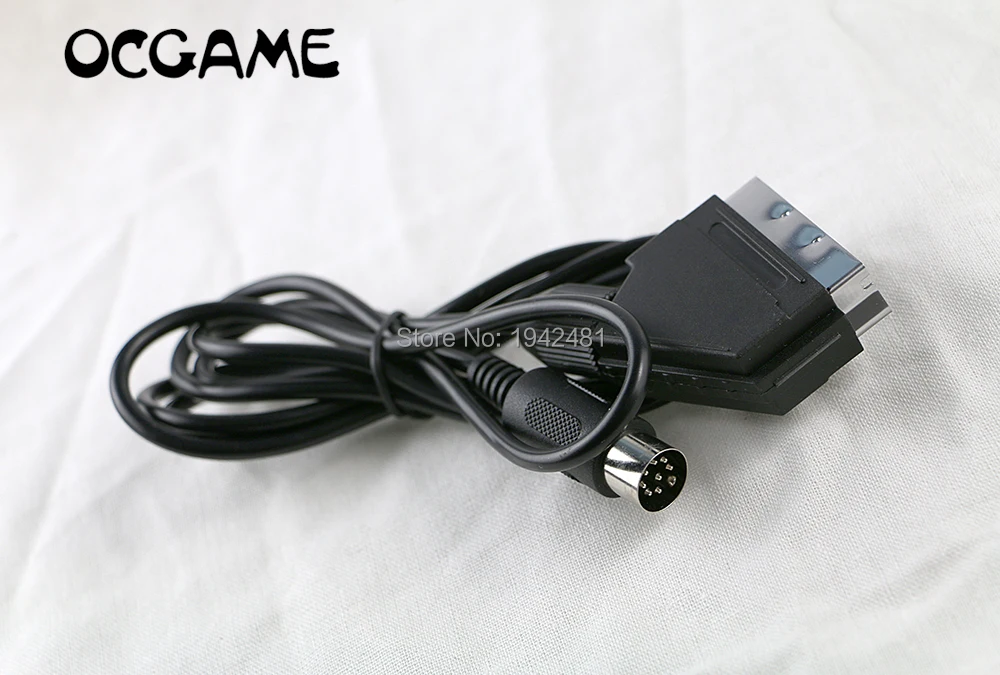 OCGAME Didmeninė 1,8 m RGB Scart Kabelis Sega už Genesis 1 Mega Drive MD NTSC versija, C-pin 20pcs/daug