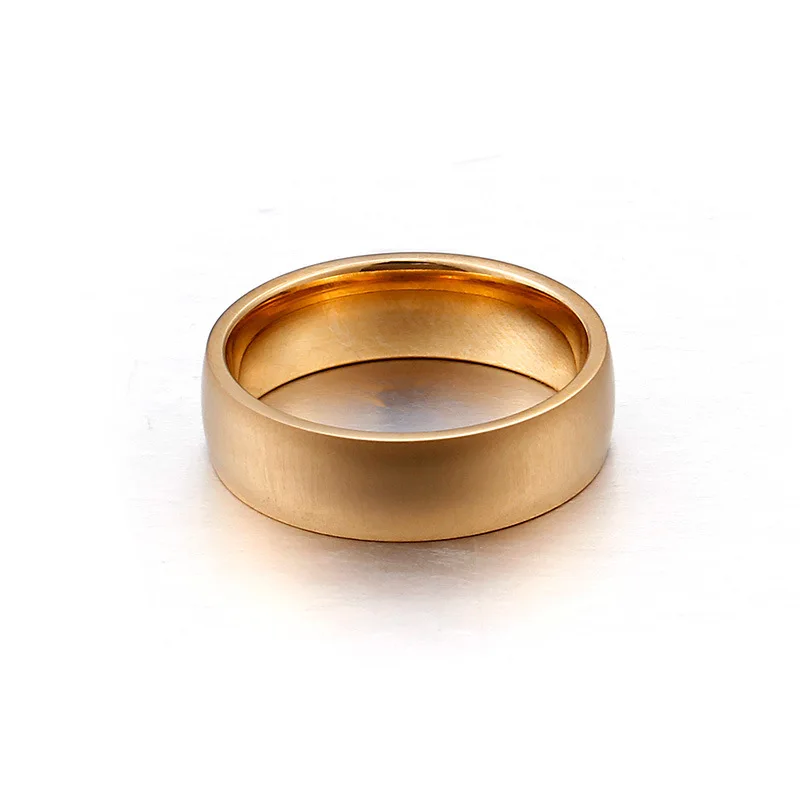 Mados Unisex Žiedai, Nerūdijančio Plieno Apvalus Paprasta Piršto Žiedai, Papuošalai