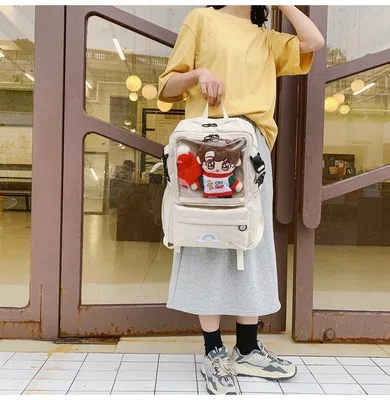 Krepšys moterims 2020 korėjos aukštųjų mokyklų Harajuku cute girl studentų kuprinė laukinių moterų pečių maišelį, Kuprinę ita itabag