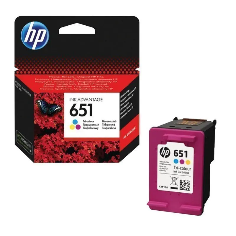 HP rašalinių kasečių (c2p11ae) Rašalo Pranašumą 5575/5645/Officejet 202, Nr. 651, spalvos, originalus, išteklių 300