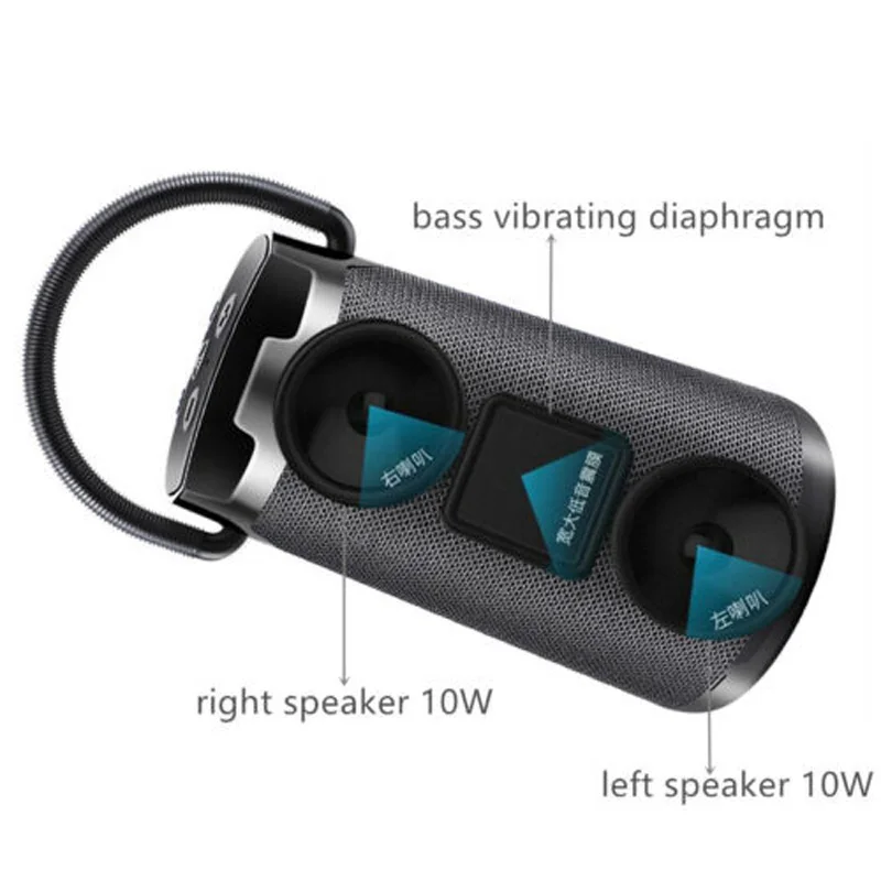 KARŠTO 30W Portable Bluetooth Speaker Vandeniui Super Bass Belaidės Mini Garso Juostos žemų dažnių garsiakalbis su Mobiliojo Telefono Laikiklis AUX TF Kortelė