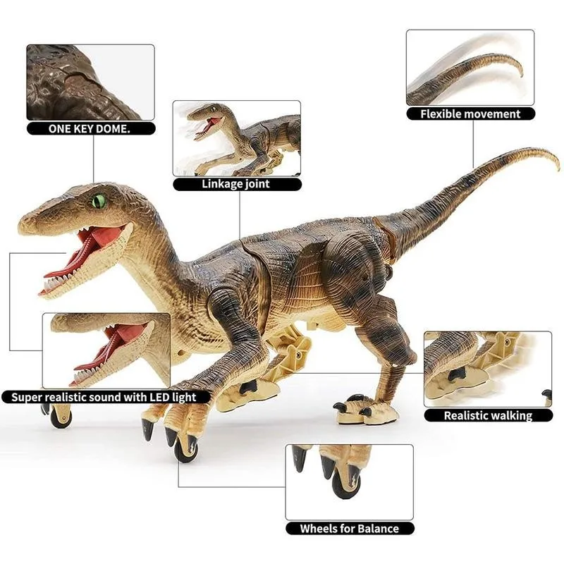 Rc Dinozaurų Elektros Pėsčiomis Raptor 