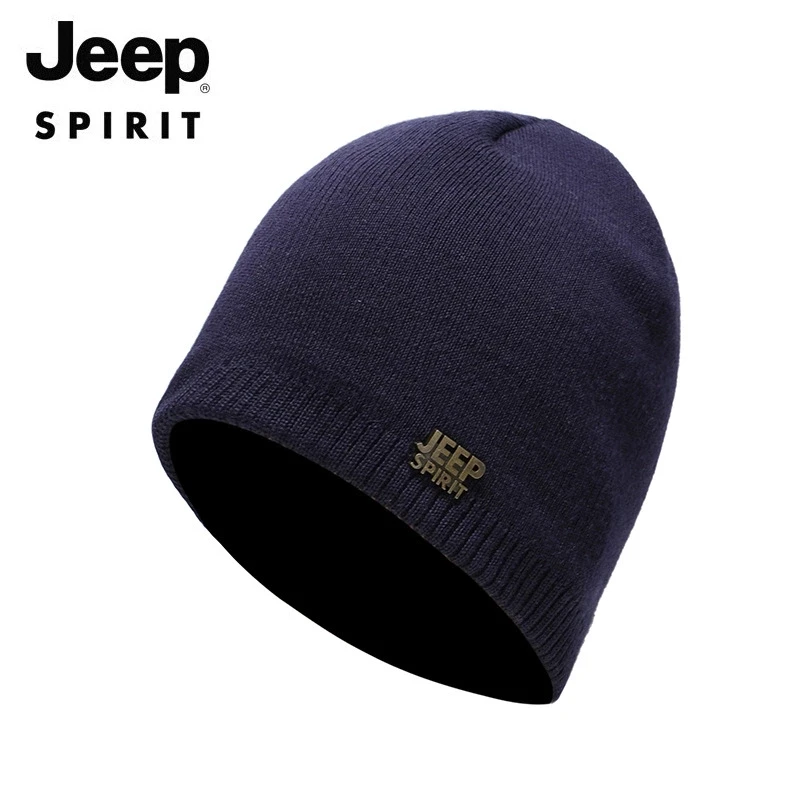 JEEPHat naujas šiltas vilnos skrybėlė rudenį ir žiemą yra patogi megzta kepurė