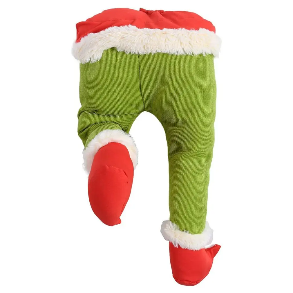 40CM Kalėdinė Dekoracija Pliušinis Elf Kojos Kalėdų Pliušinis Elf Žaislas Kalėdų Eglutės Kabantys Papuošalai Šalis Dekoro 2021 Naujas