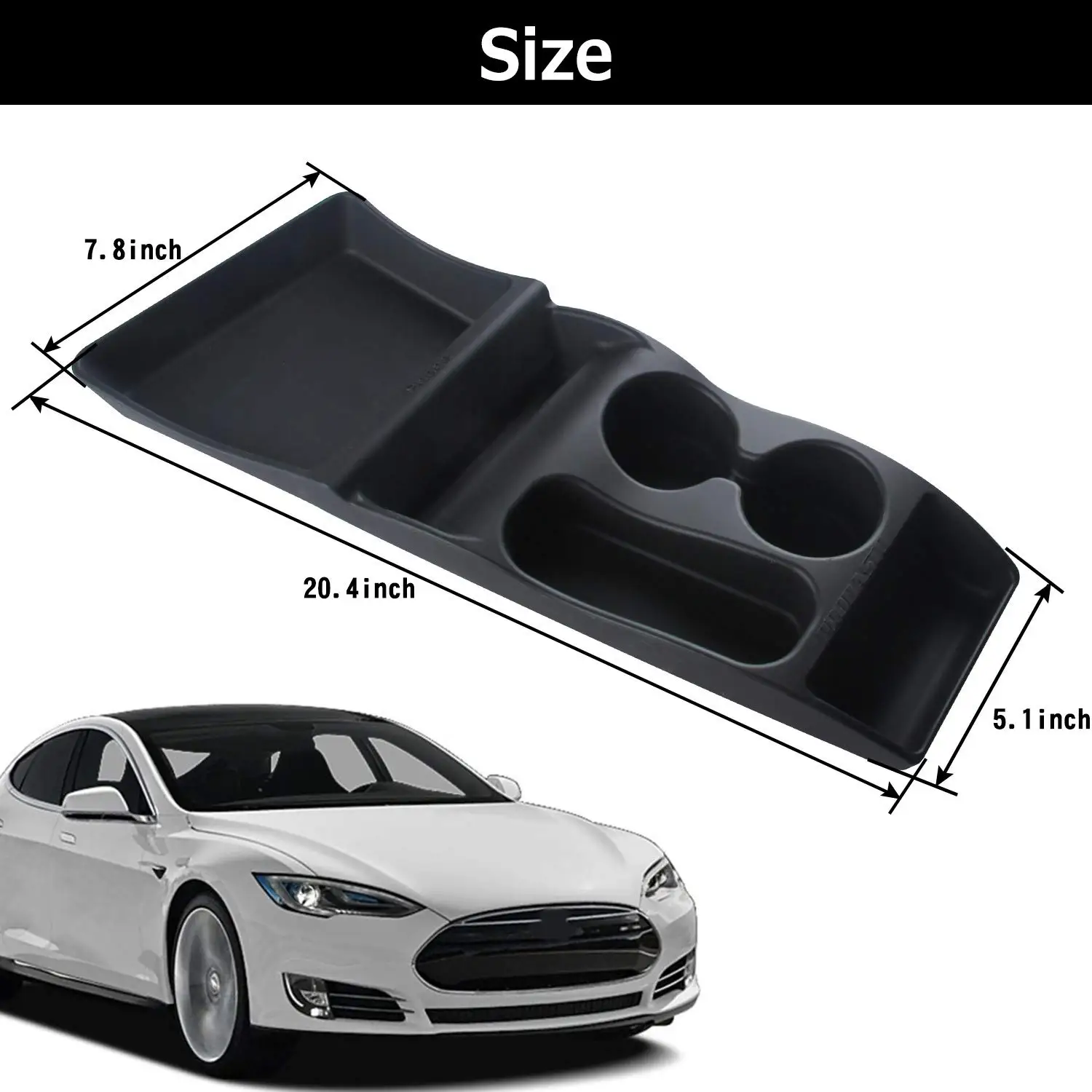 Automobilių Priedai, Automobilių Saugojimo Box Konsolė Konteinerių Centras Įterpti Langelį Taurės Silikono Laikymo Dėžutė Turėtojas Tesla Model S 2012-2017