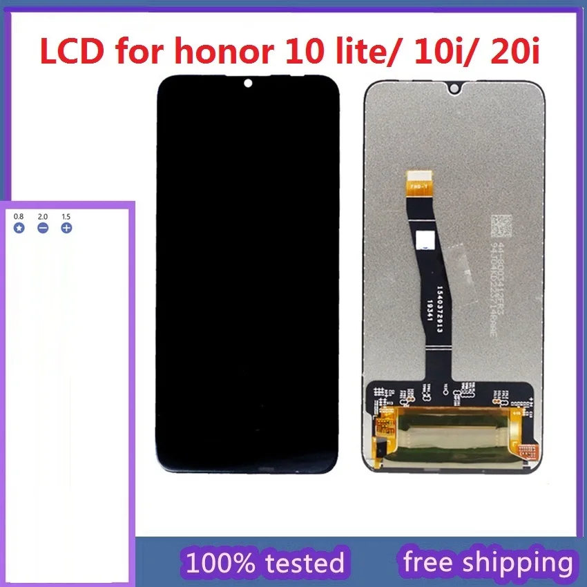 Pradinio Ekrano ir Huawei Honor 10 Lite LCD Jutiklinis Ekranas skaitmeninis keitiklis su Rėmu Pasaulio Redakcija Už garbę 10i 20i lcd HRY-LX1 LX2