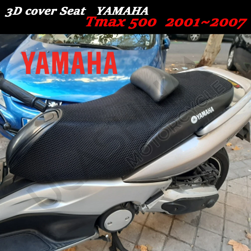 3D 7mm Saulės Pagalvėlė Padengti Modifikuotas T-Max Sėdynės Padengti Šilumos Izoliacija Pagalvėlė Padengti Yamaha Tmax500 2001-2007