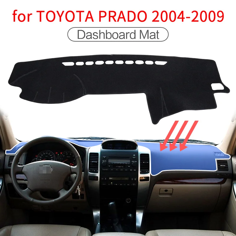 Toyota Land Cruiser 120 Prado J120 2003~2009 neslystantis prietaisų Skydelio Kilimėlis Padengti Trinkelėmis skėtį nuo saulės Dashmat Priedai 2004 m. 2005 m. 2007 m.