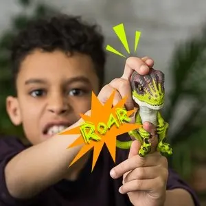 Piršto Dinozaurų Elektroninių Pet Interaktyvus Žaislas Naminiai Raptor Bruce Piršto Dinozaurų Vaikams Kalėdų Dovana, Žaislai Vaikams
