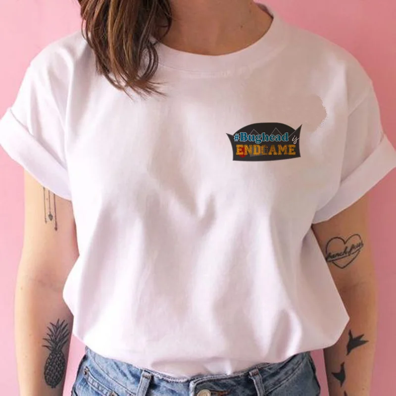 Riverdale Pietų Pusėje Žalčių Marškinėliai Moteriška korėjos Stiliaus Harajuku Streetwear T-shirt Moterims, Pietų Gyvatė Ulzzang Marškinėlius