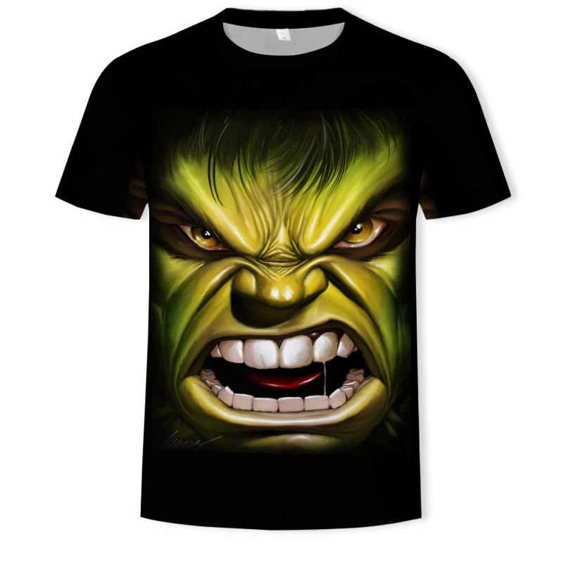 2019 3D prited t-shirt Hulk marškinėlius marver marškinėlius super hero t-shirt Anime T-shirt Robert Bruce Banner marškinėlius