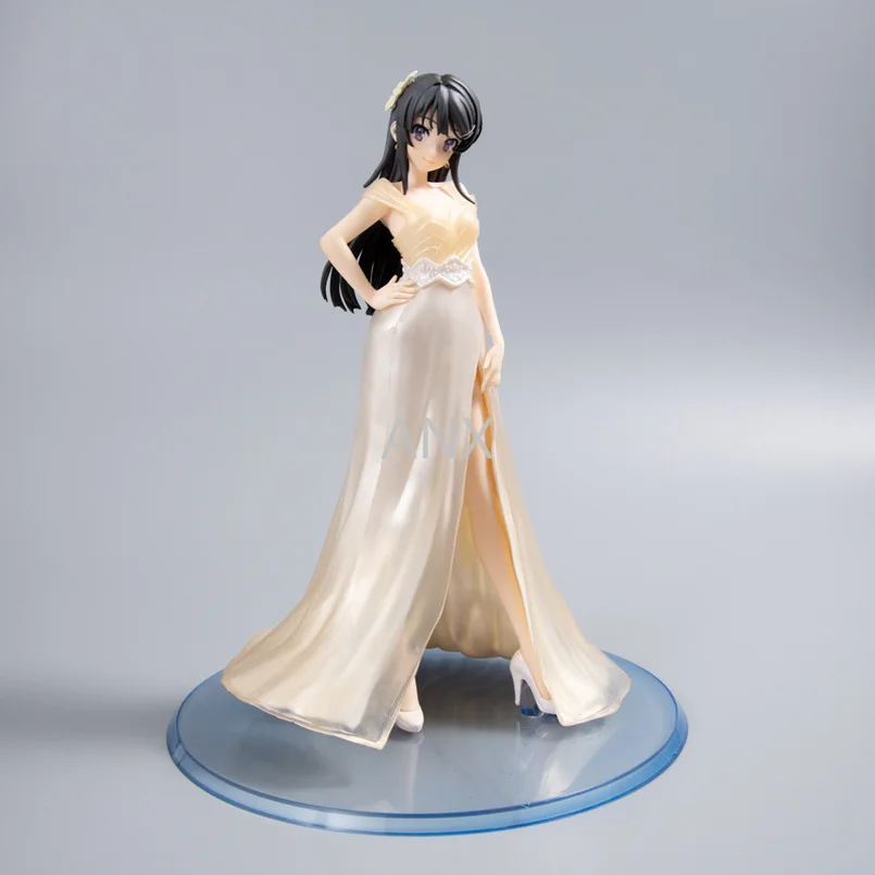 23CM Rascal Nėra Svajonė Bunny Mergina Senpai Sakurajima Mai Pav PVC Anime Kolekcijos Vestuvinė Suknelė Lėlės Modelis Žaislas Dovanos