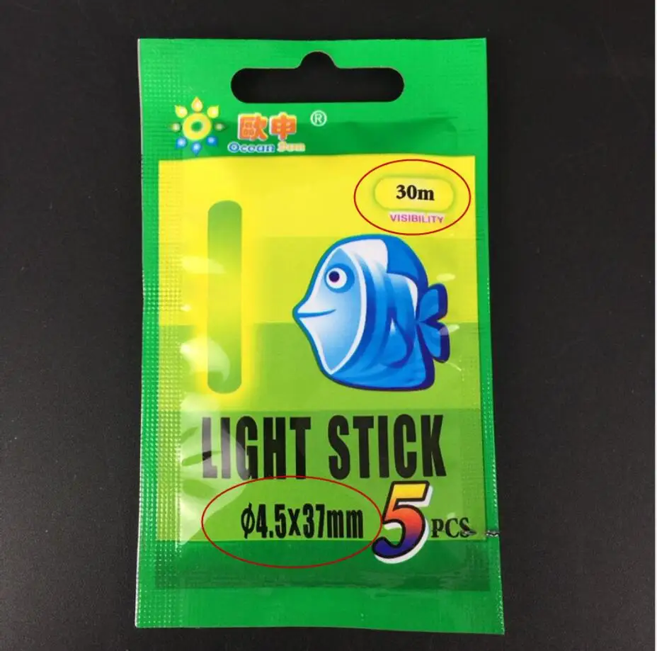 Didmeninė 50Pack/250Pcs 25/37mm Žvejybos Light Stick Naktį Liuminescencinės Žvejybos Plaukti Lightsticks Švyti Lazdos Plaukti Žvejybos A30