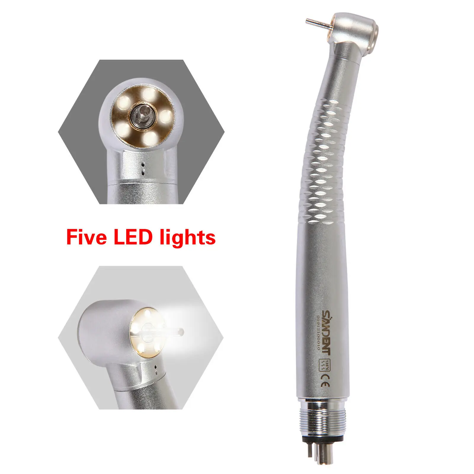 5 LED Šviesos Dantų LED E-generatorius Optinio Pluošto Didelis/didelis Greitis Handpiece 2/4Hole Mygtukas Turbina, Stomatologijos Medžiagos, Įrankiai