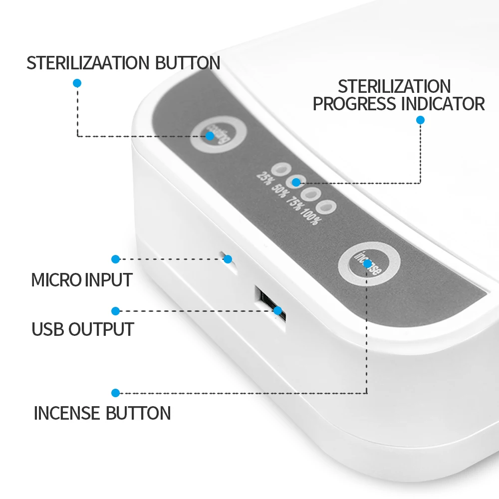 5V UV Daugiafunkcinis Mobilusis Telefonas Sterilizer USB Įkroviklis Kaukė Apatiniai Švaresnis Ozono Steriliser Dezinfekavimo Dėžutę