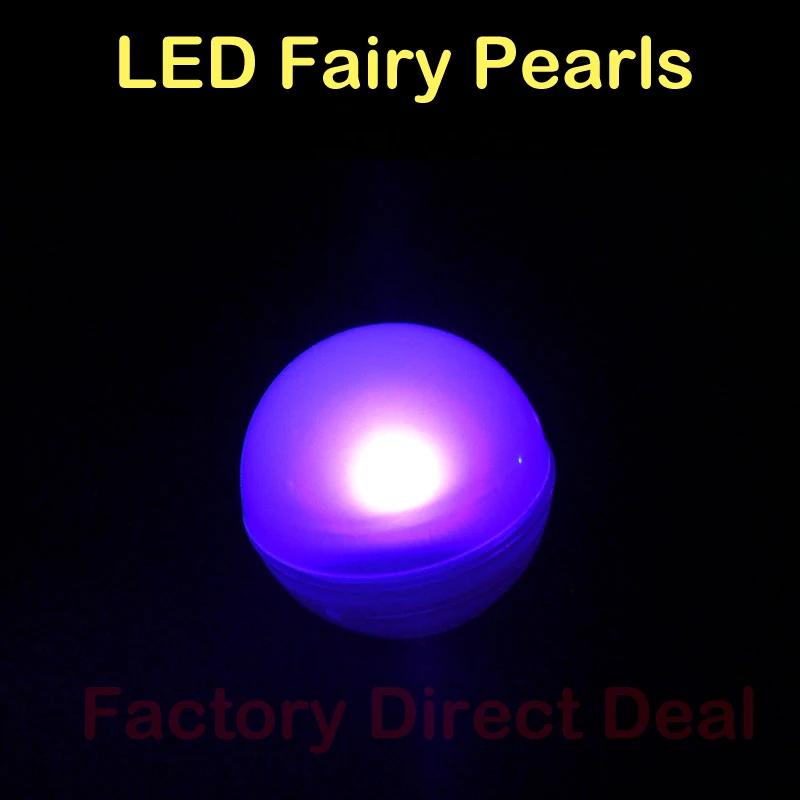 Pasakų LED Perlai!!!(50pcs/Lot) Vestuvių Dekoravimas 2CM Mini Spalvinga Mažas Akumuliatoriaus Led Uogos Vandeniui Plūduriuojantis LED Žibintai