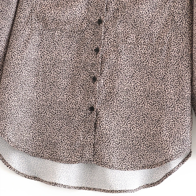 Chu Sau grožį Naujas Mados Boho Stiliaus Leopardas Spausdinti Vasaros Marškinėliai Moterims Derliaus Prašmatnus ilgomis Rankovėmis Palaidinės Moterų Camisa De Moda