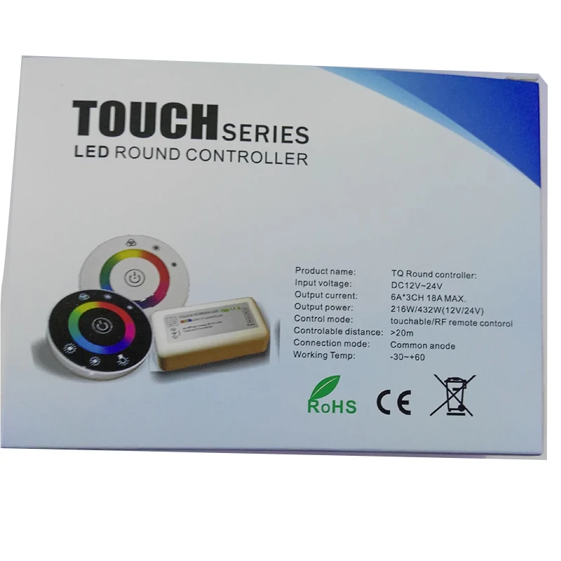 LED Touch Turas RGB Valdiklis DC12V-DC24V 18A 7 Klavišus RF Nuotolinio valdiklio 3528 2835 5050 LED juostelės žibintai