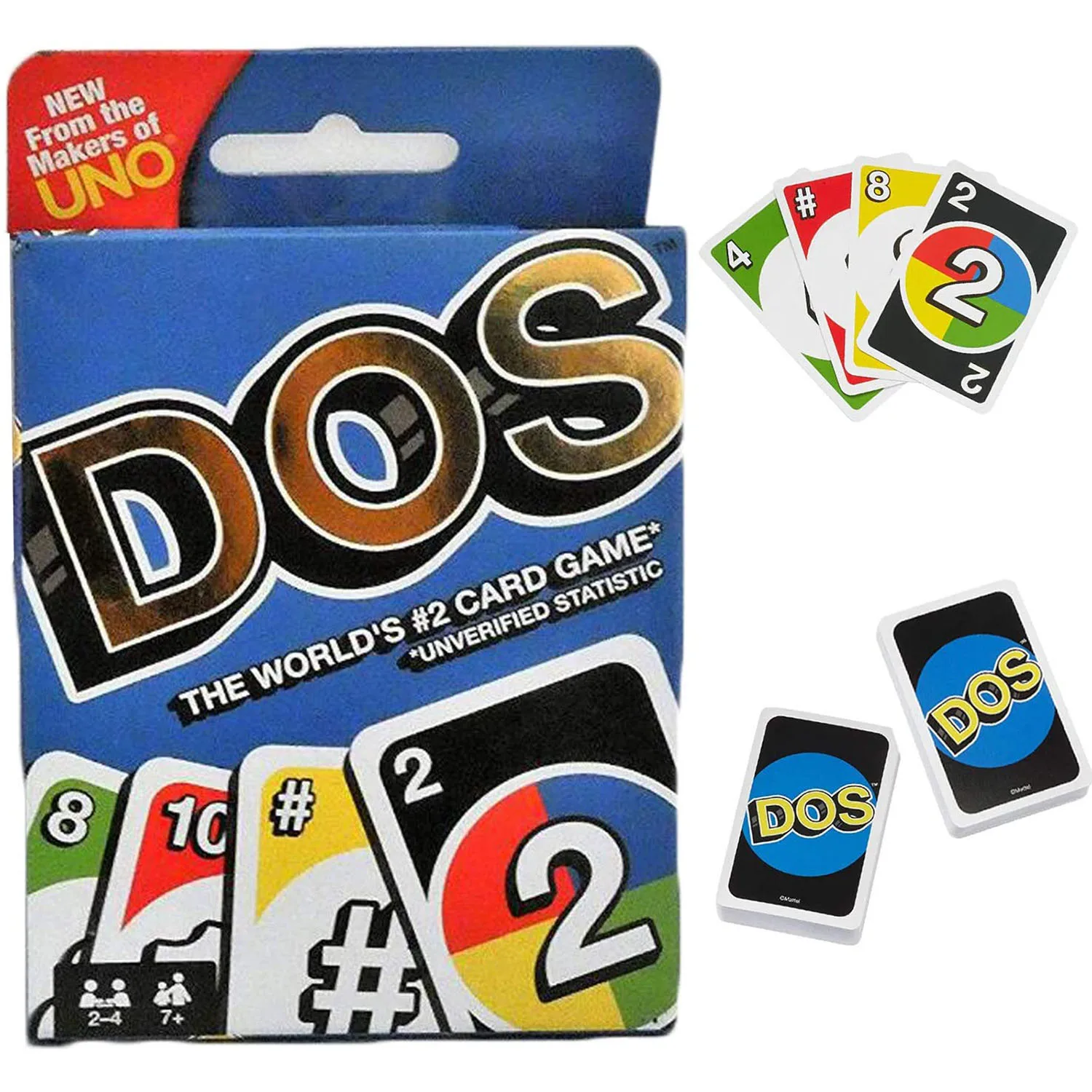UNO : Dos - Kortų Žaidimas, Šeimai Šalis stalo Žaidimas, Žaislai, Pramogos Pasaulio #2 Kortų Žaidimas Nepatvirtintos Statistika