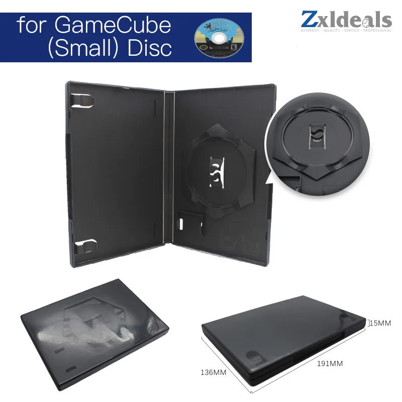 Pakeitimo Atveju GameCube Disko Mažas Žaidimas, Atsarginės Vieną CD Žaidimo Dėžutės Juoda
