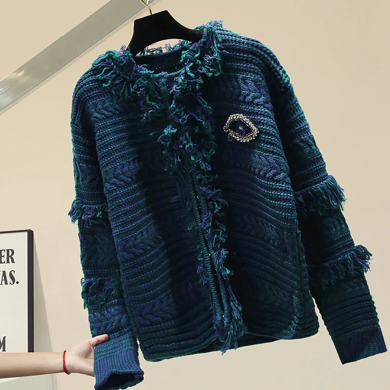 Laisvi Megztiniai Megztinis Moterims Kutas Megzti Cardgans Rudenį Megztiniai 2020 Nauja Moteriška Striukė Išorinis Trikotažas Lady Megztinis