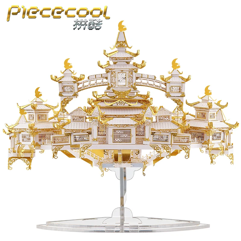 MMZ MODELIS Piececool 3D metalo puzzle MOON PALACE Asamblėjos Modelis 
