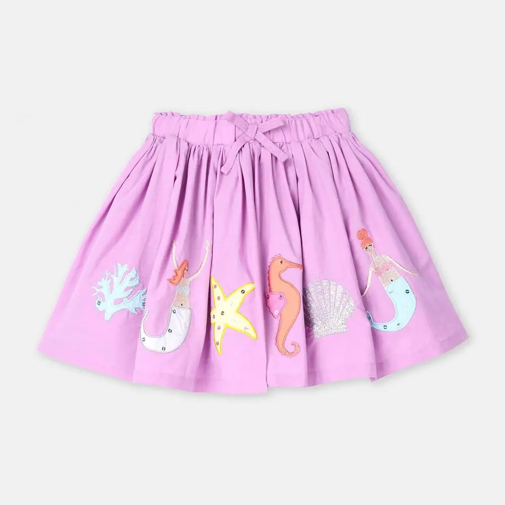Mažai specialistė 2020 naujas vasaros baby girl drabužiai gyvūnų siuvinėjimas medvilnės vaikų mini sijonai S0658