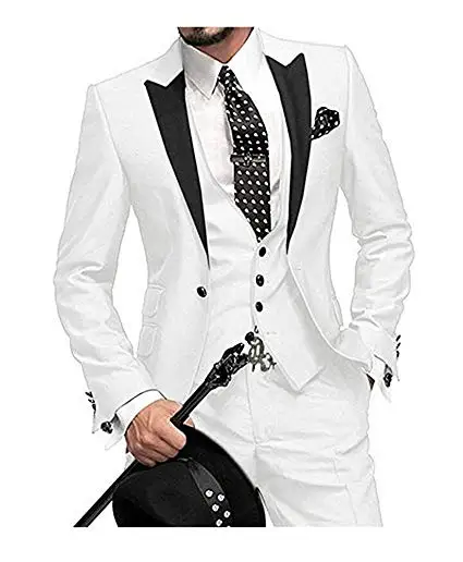 (Švarkas+liemenė+kelnės)2019 Užsakymą Slim Fit Vieno Mygtuko vyrų kostiumai, vestuvių Žingsniu Atvartas Vyrų Kostiumai groomsmen geriausią vyro Smokingas 3 gabalas