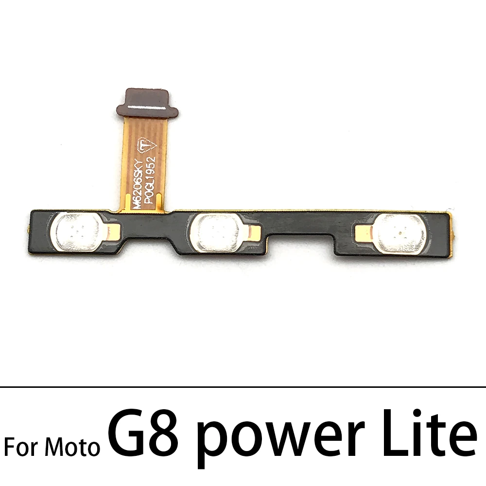 10vnt Galios On/Išjungimo Mygtukas Garsumo Klavišą Šoninis Mygtukas Flex Kabelis Moto G5 G6 G7 G8 G9 Plius Groti Power Lite Vieną Veiksmų Viziją Hyper